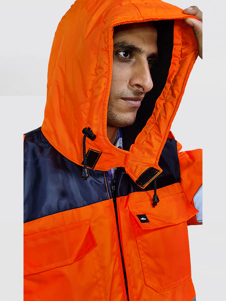BM POLARTEC Winter Coveralls High Viz Dual Color with Reflective