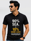 Marine Graphic Casual T-Shirts – Shipping Collection (Black)