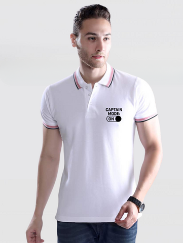 BM Casual Premium Cotton T-Shirt - Captain Mode On