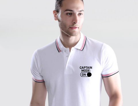 BM Casual Premium Cotton T-Shirt - Captain Mode On