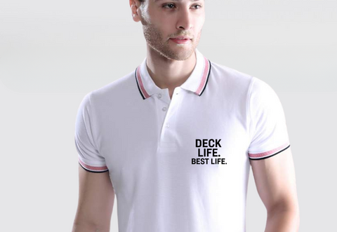BM Casual Premium Cotton T-Shirt - Deck Life Best Life