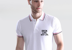 BM Casual Premium Cotton T-Shirt - Deck Life Best Life