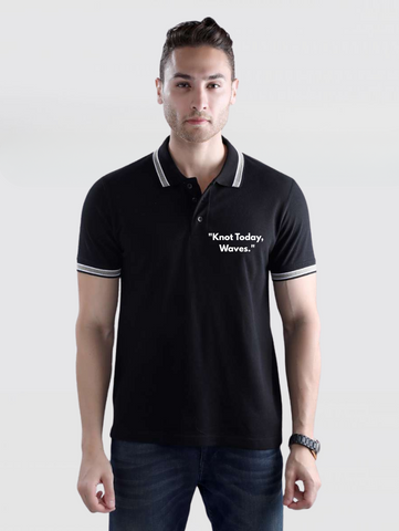 BM Casual Premium Cotton T-Shirt - Knot Today, Waves