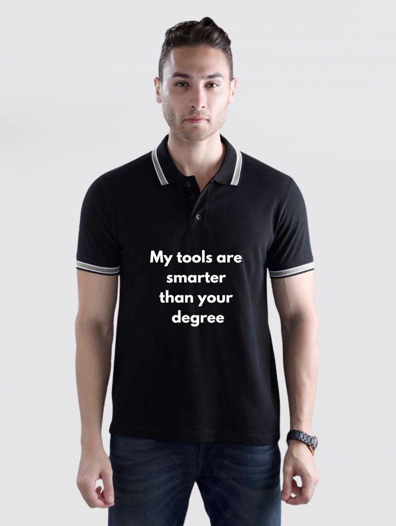 BM Casual Premium Cotton T-Shirt - My Tools are Smarter