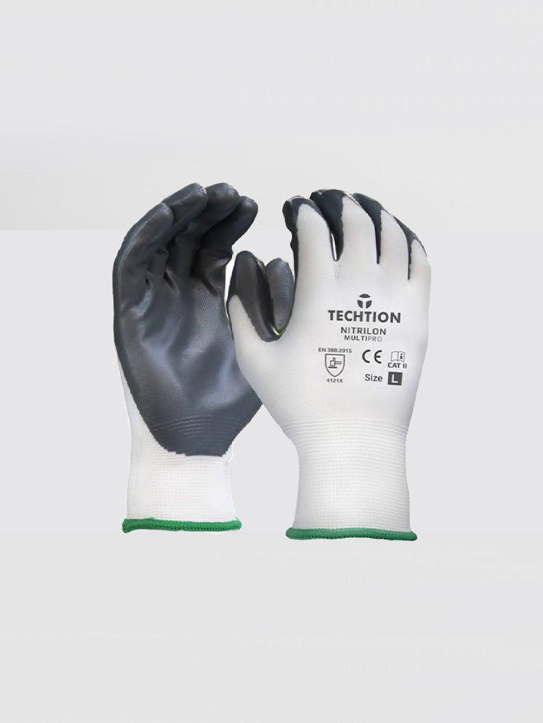 Nitrile Palm Coating Gloves - 12 Pair Packet