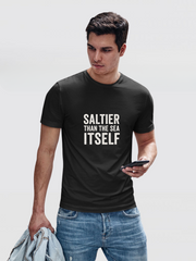 BM Casual Round Neck T-Shirt - Saltier than the Sea