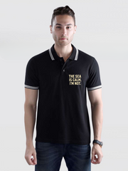 BM Casual Premium Cotton T-Shirt - The Sea is Calm