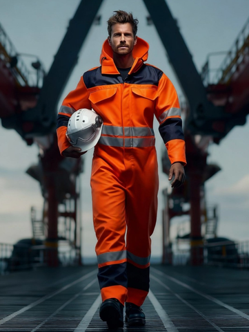 BM POLARTEC Winter Coveralls - High-Viz Dual Color with Reflective tapes