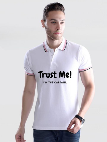 BM Casual Premium Cotton T-Shirt - Trust Captain