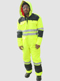 BM POLARTEC Winter Coveralls - High-Viz Dual Color with Reflective tapes