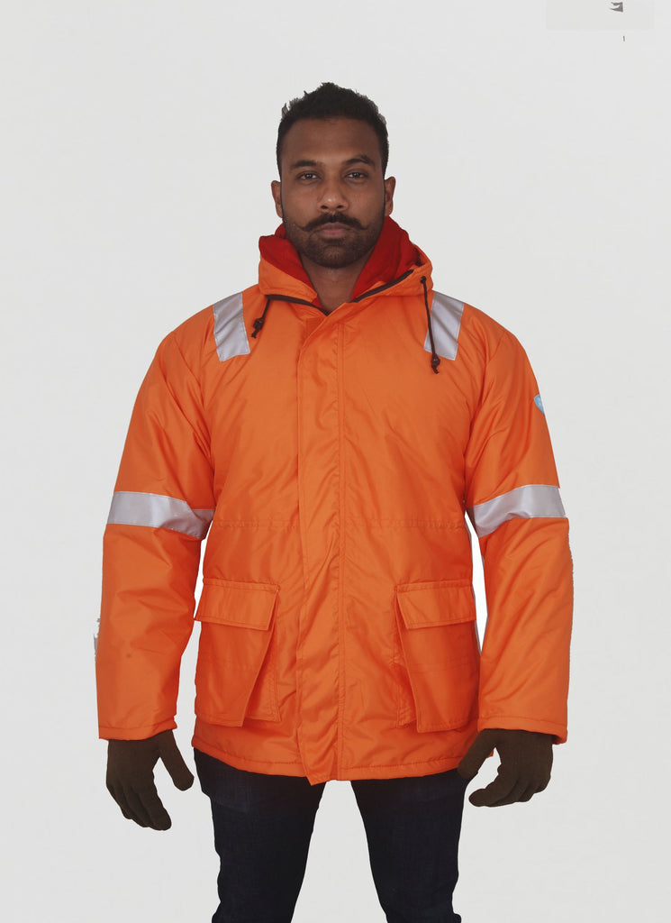 Parka Jacket  with 3M Reflective Tapes (For Upto -20 degree)